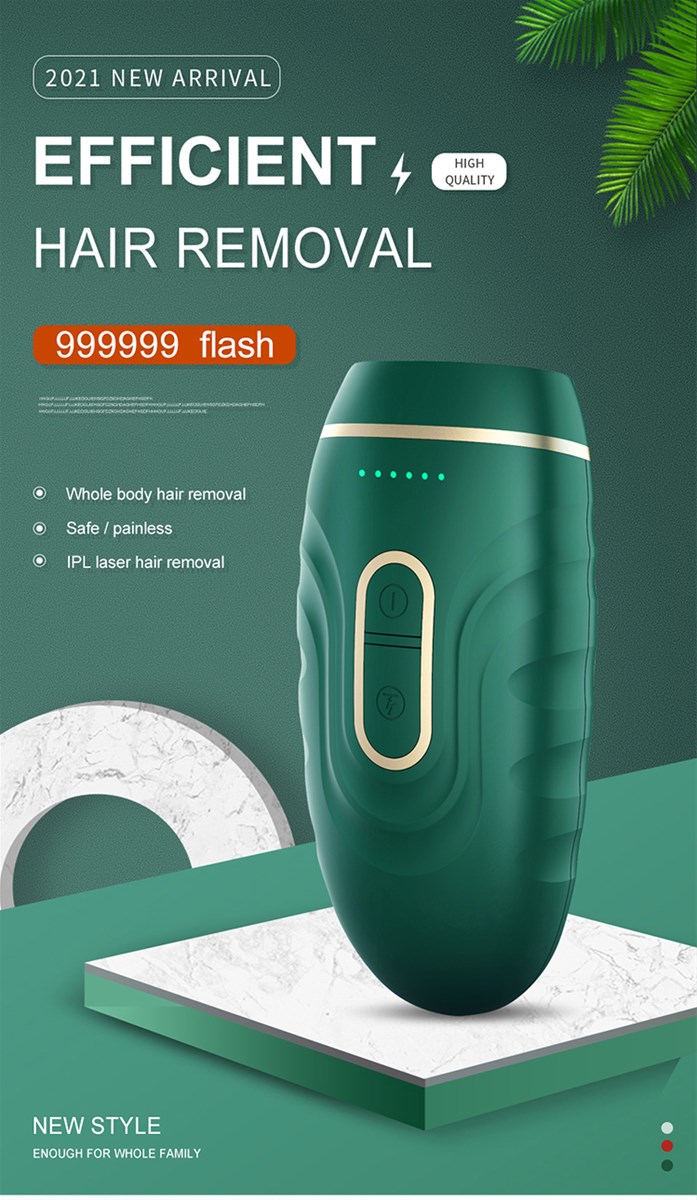 2021 New IPL High Quality Woman Home Use Painless Portable Beauty Device Portable Easy Use Depilador
