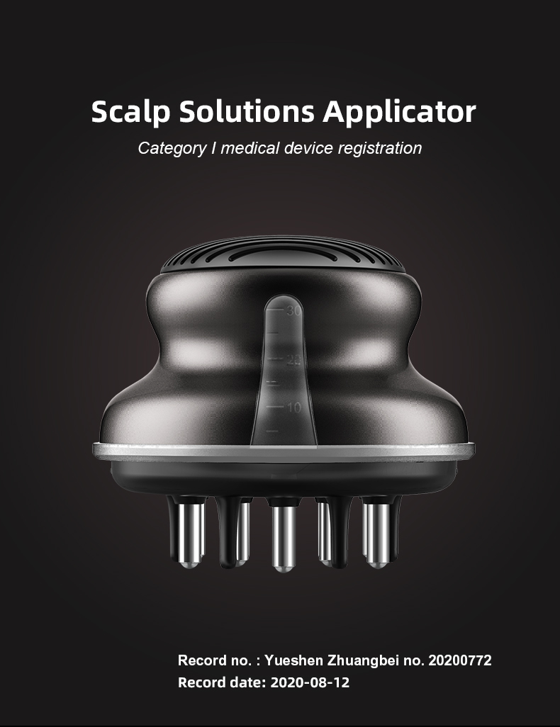 Comb Scalp Frequency Electric Silicone Square Detangle Hair Massage Row Back Combing Wholesale