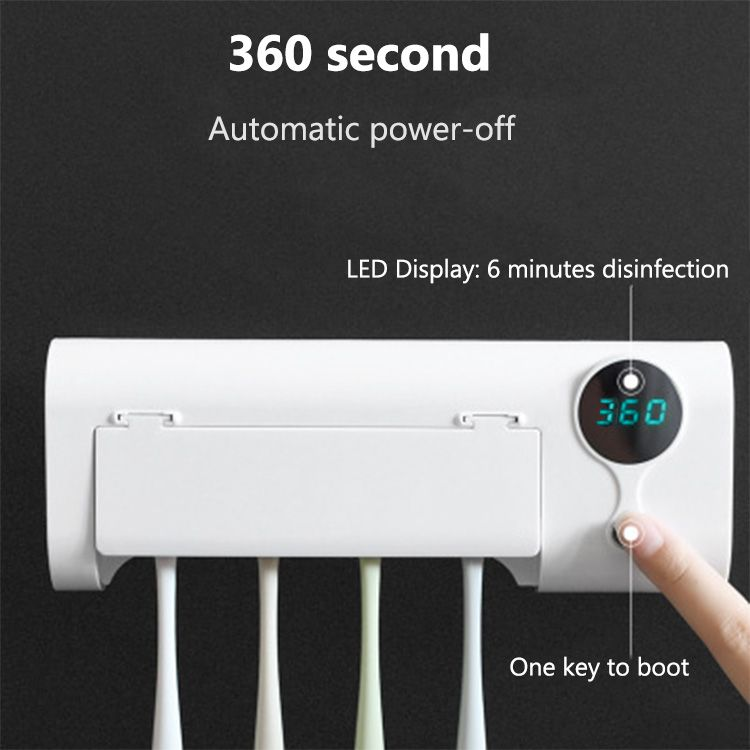Electric Toothbrush Charger Holder Plastic Rack Stander White Covered Bathroom