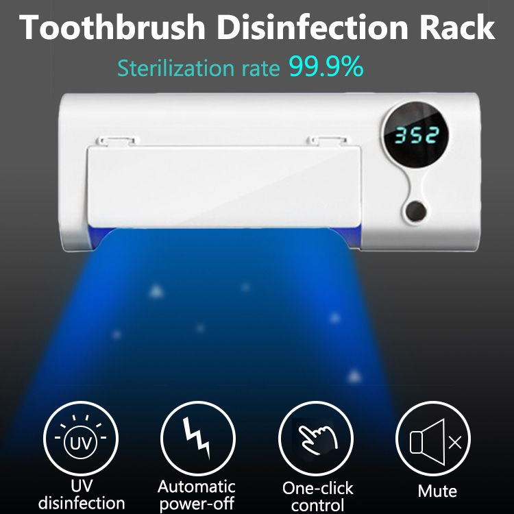 Electric Toothbrush Charger Holder Plastic Rack Stander White Covered Bathroom