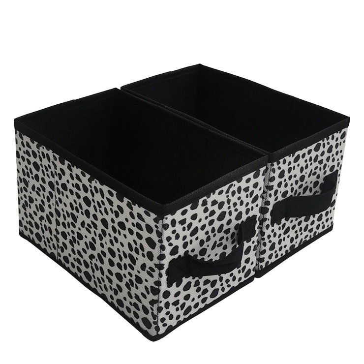 Manufacture set of 2 foldable fabric home storage organization cloth storage drawer box