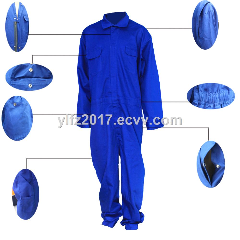 Safety Clothing Blue Mens Winter Coveralls