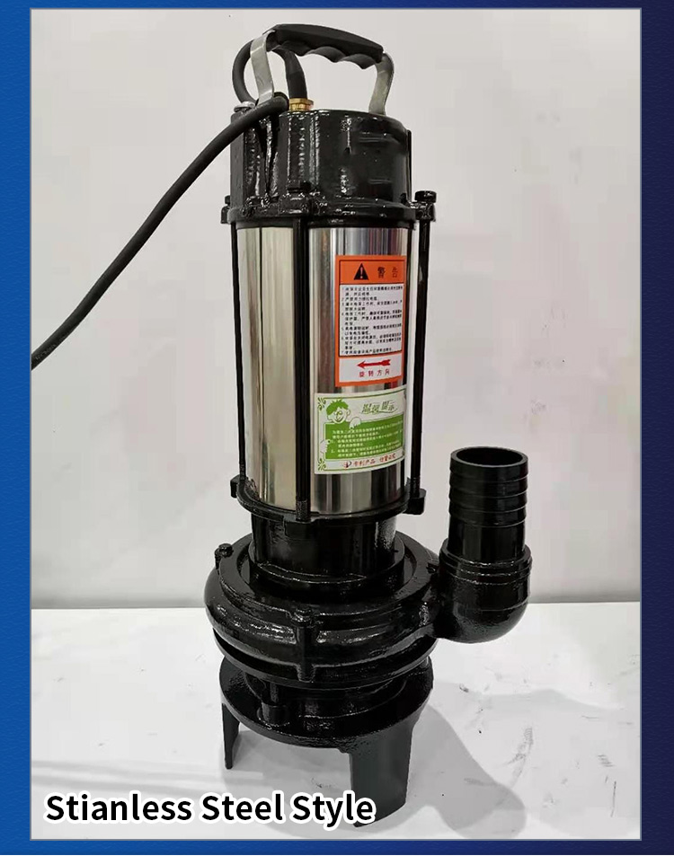 ZHAOYUAN 220 volt 1hp stainless steel automatic electric motor sumergible water fish pond pump