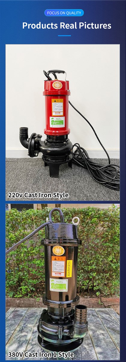 ZHAOYUAN 220 volt 1hp stainless steel automatic electric motor sumergible water fish pond pump