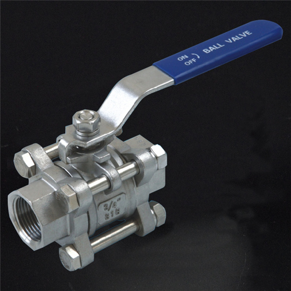 Stainless Steel R409 3 Pieces Ball Valve