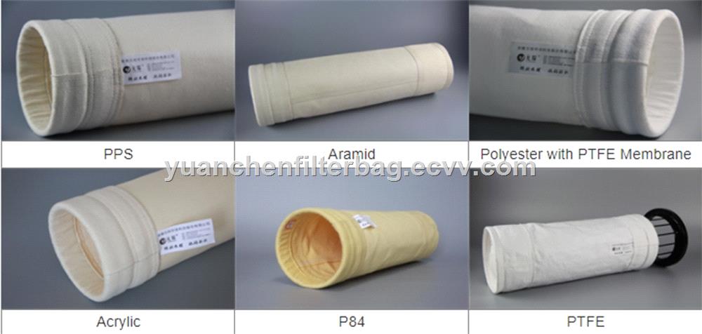 dust collector bag industrial filter bags PTFE filter material for chemical industry coalfired boiler