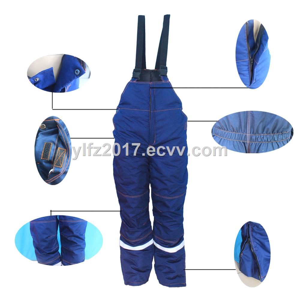 Thicken flameretardant workers overalls in winter to resist wind and cold