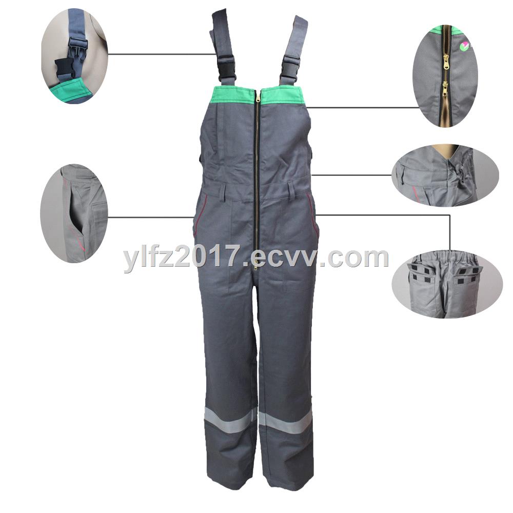 Aramid IIIA Fire Retardant Anti Static Bib Pants