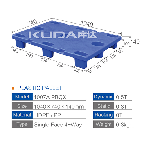 Warehouse export used 1007A PBQX PLASTIC PALLET good supplier china