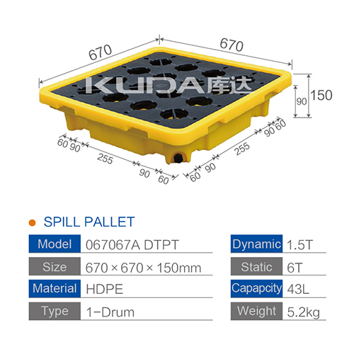 plastic pallet making machine DTFSLPT SPILL PALLET from china