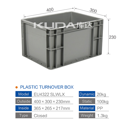 leading pallet supplier EU4322 LOGISTICS BOX from china