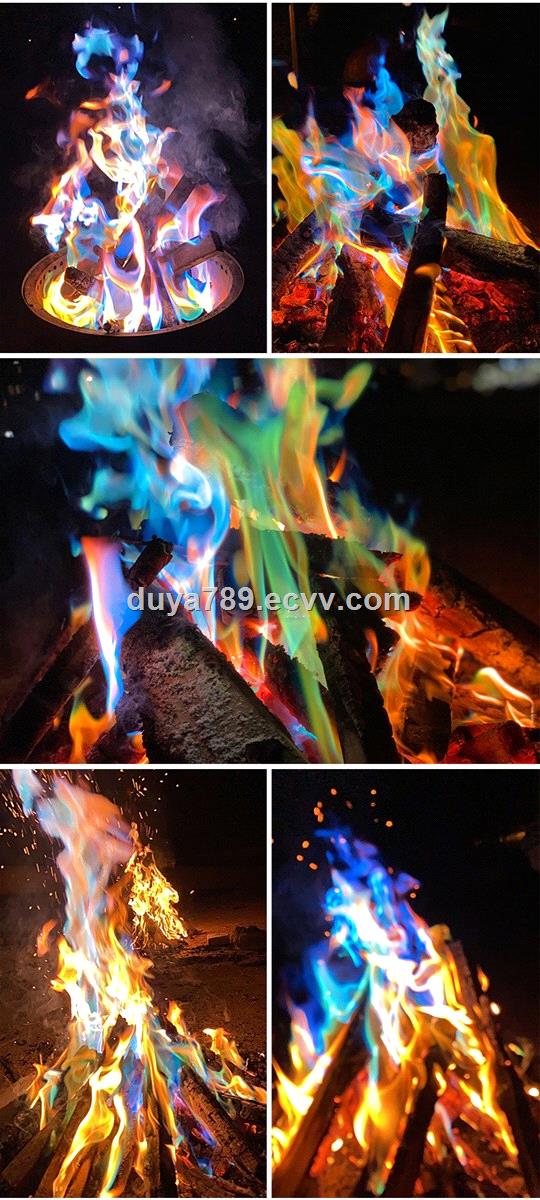 camping fire powder bonfire Xmas fire powder wood burning color fire changer