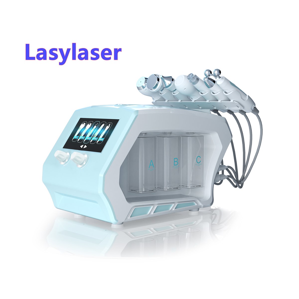 Lasylaser 6 in 1 Body Shop Microdermabrasion Machine Skin Scrubber Dermaplaning Facial Hydro Aqua Oxygen Machine