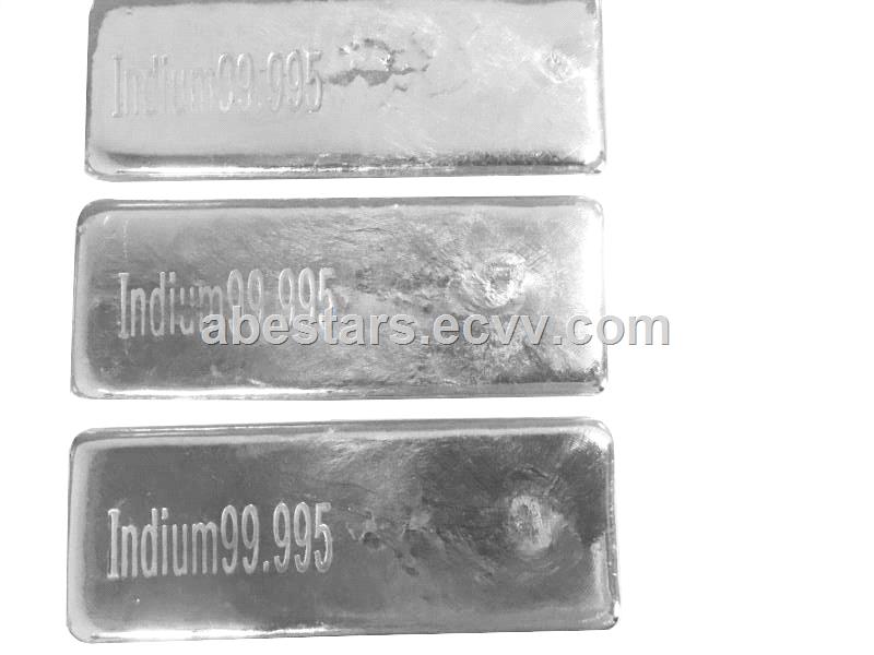 Indium Raw Material Indium ingot In 1kg 99995 999999 9999999 500g 1kg In for Semiconductor
