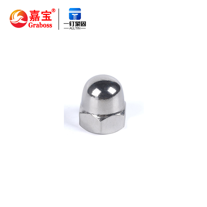 304 stainless steel cap nut 316 cap hexagon fine thread antithread American decorative screw M3M4M20