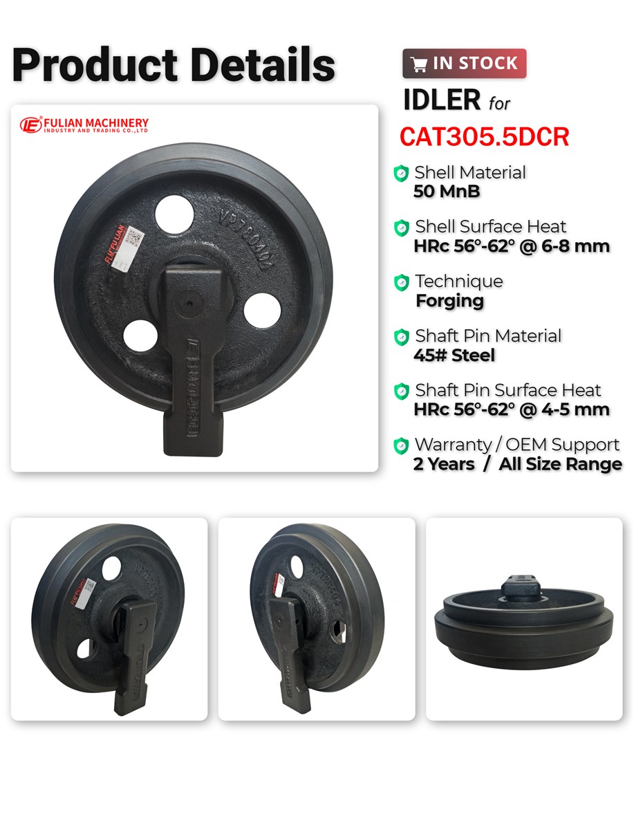 for Caterpillar CAT 3055DCR Popular Excavator Track Chain Idler Wheel MIni Excavator Undercarriage Parts