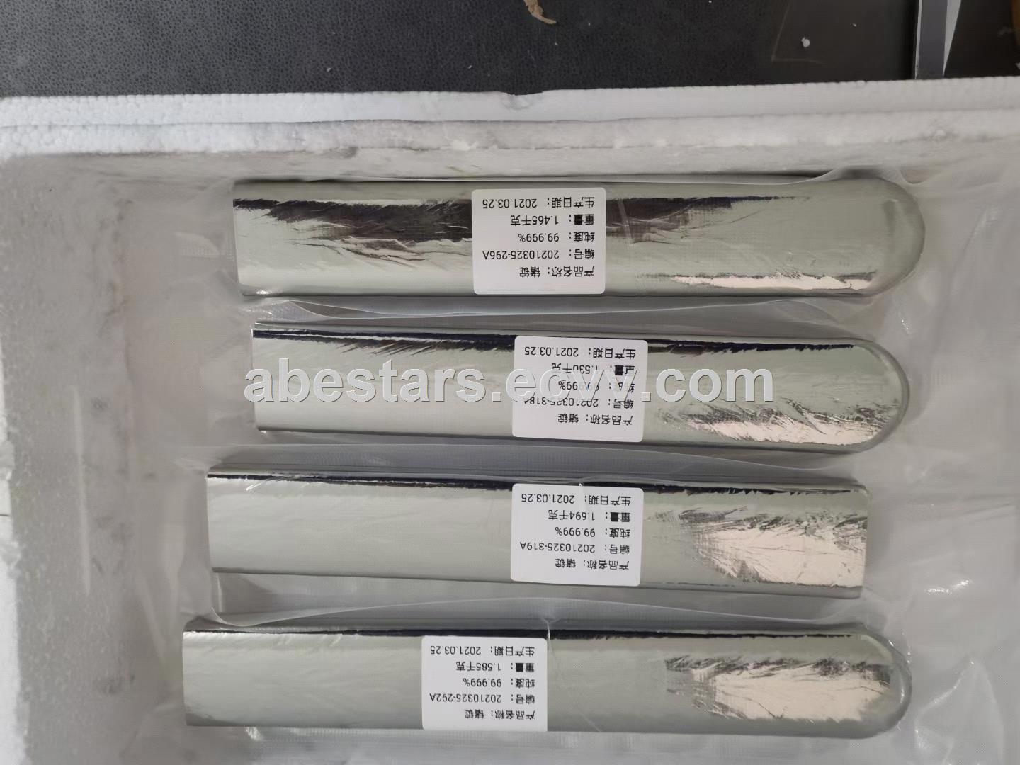 High Purity Solar Cell Germanium 5n 99999 ZoneRefined Germanium Ingot Ge 99999