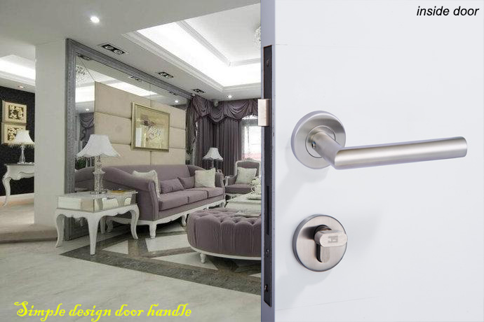 Hot Sale Stainles Steel Door Handle with Rose