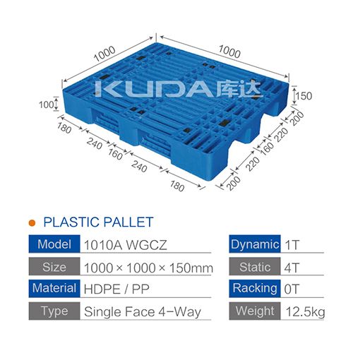 heavy duty rack for warehouse 1010A WGCZ PLASTIC PALLET from china manufacturer good quality