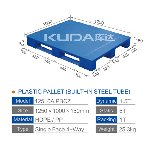 Warehouse export used 12510A WGCZ PLASTIC PALLET from china manufacturer good quality