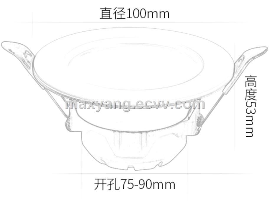 CONCEALED INSTALLATION LED COB DOWNLIGHT