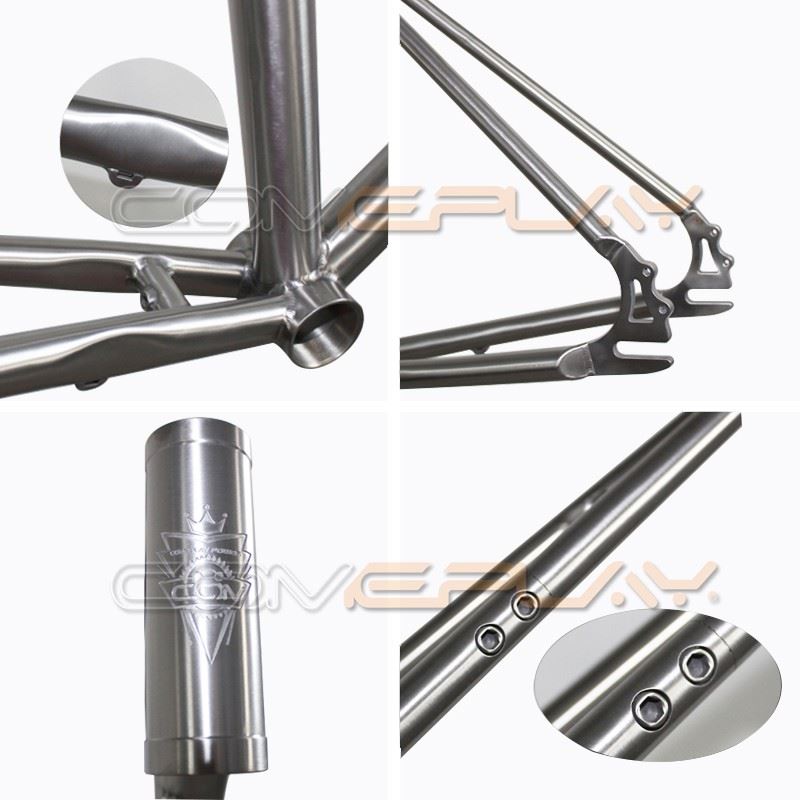 COMEPLAY Titanium Road Bike Bicycle Belt Drive Frame