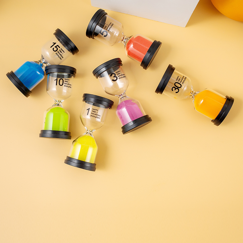 6pcs sand timer pack set of 135101530 minutes hourglass for kids