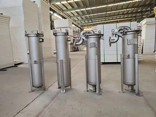 Single bag filter and multi bag filter stainless steel material