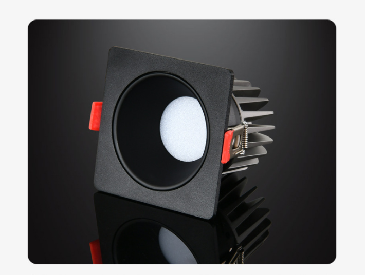 SINGLEHEADED EMBEDDED ADVERTISING LED DOWNLIGHT HOTEL AISLE BEDROOM SQUARE ANTIGLARE