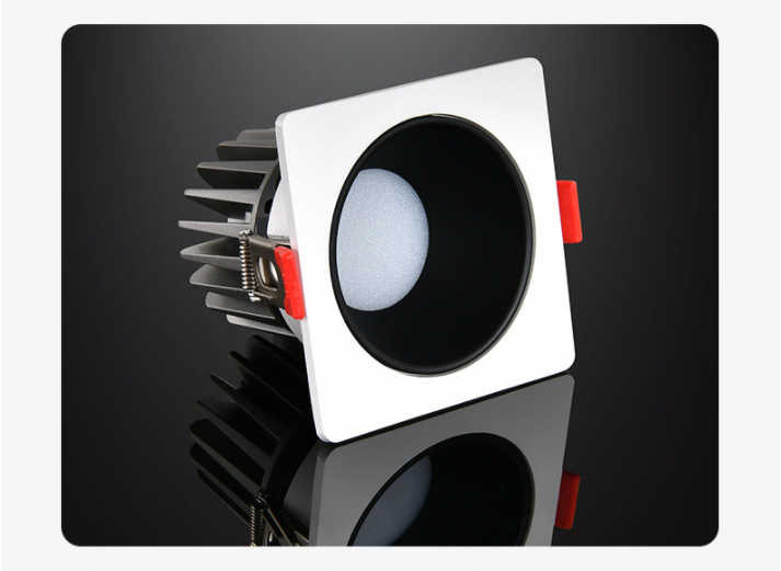 SINGLEHEADED EMBEDDED ADVERTISING LED DOWNLIGHT HOTEL AISLE BEDROOM SQUARE ANTIGLARE