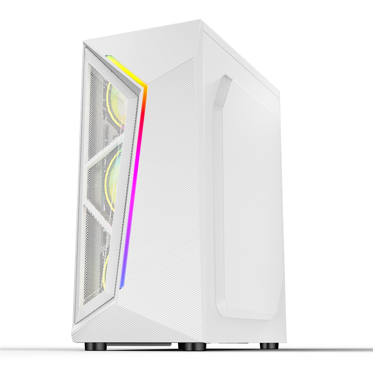 Computer hardware white gaming pc case mid tower cpu cabinet