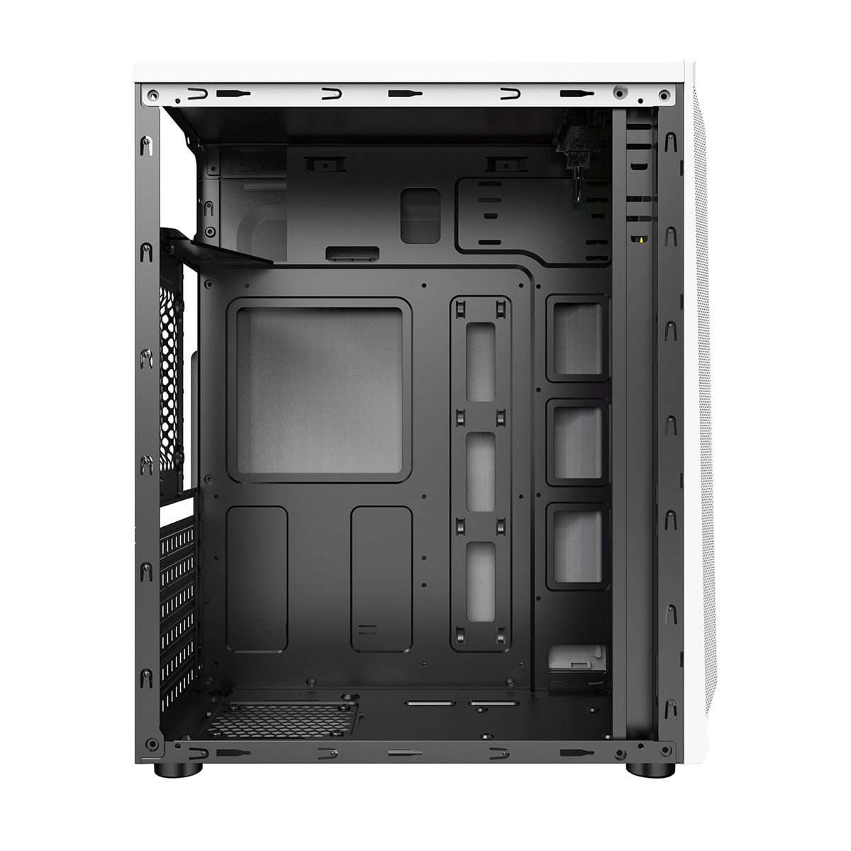 Computer hardware white gaming pc case mid tower cpu cabinet