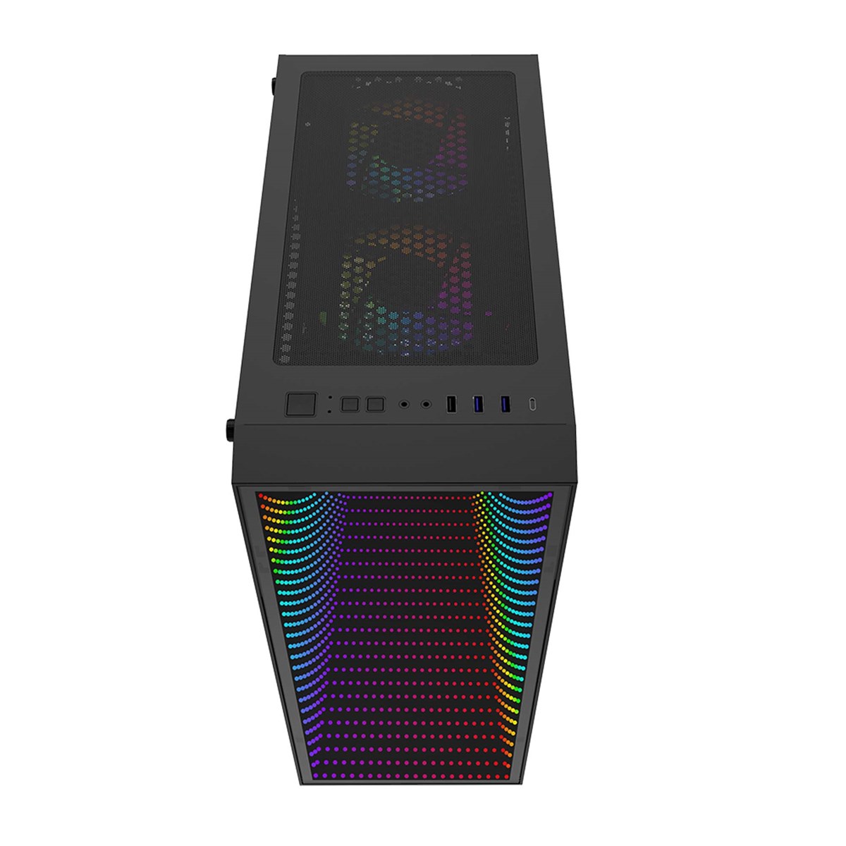 Rainbow argb led strip for magic mirror inifinity tempered glass panel cpu cabinet gaming case