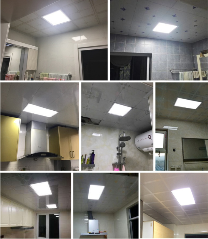 LED INTEGRATED PANEL LIGHT 300300 OFFICE KITCHEN BATHROOM ALUMINUM BUCKLE BATHROOM PANEL FLAT LIGHT