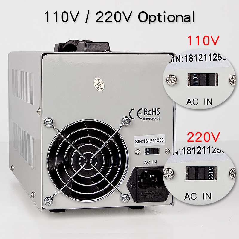 Adjustable 100V 3A LED 4 Digital Display Switching Voltage Current Wazz Regulator DC Power Supply