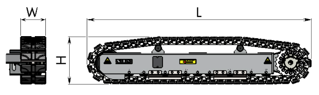 Steel Track Undercarriage for Drilling Rig CrusherExcavator