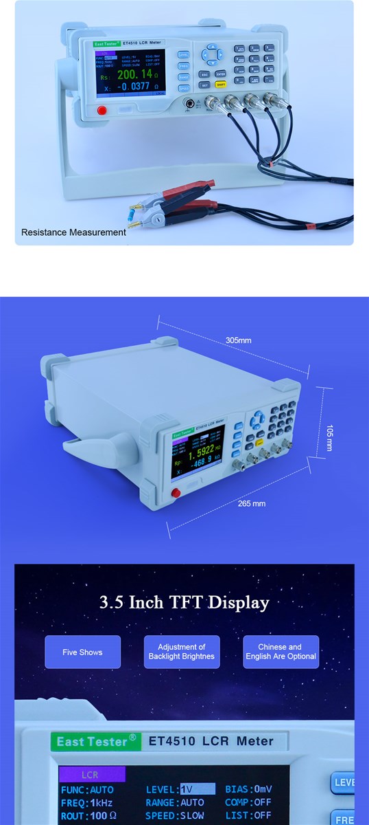 1Mhz Lcr Benchtop Digital Bridge Desktop Lcr Tester Meter Capacitance Resistance Impedance Inductance Measure 1Mhz Lcr Benchtop Digital Bridge Desktop Lcr Tester Meter Capacitance Resistance Impedance Inductance Measure