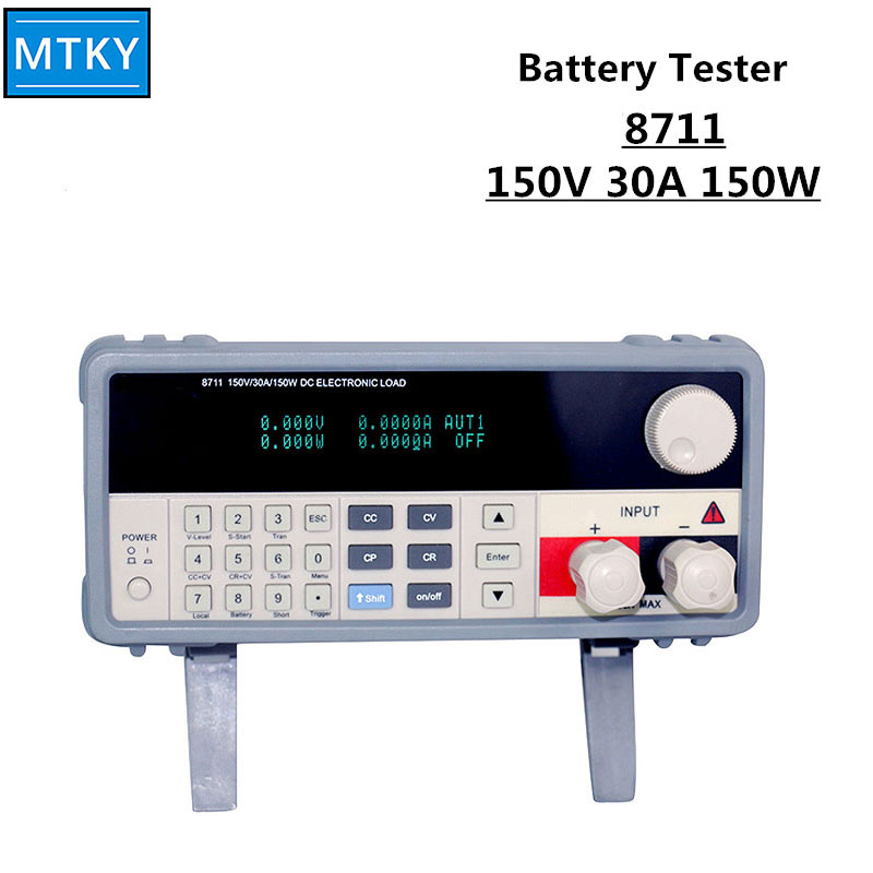 Programmable Digital 150V 30A 01mv 001mv 150W Battery Capacity Tester DC Electronic Load