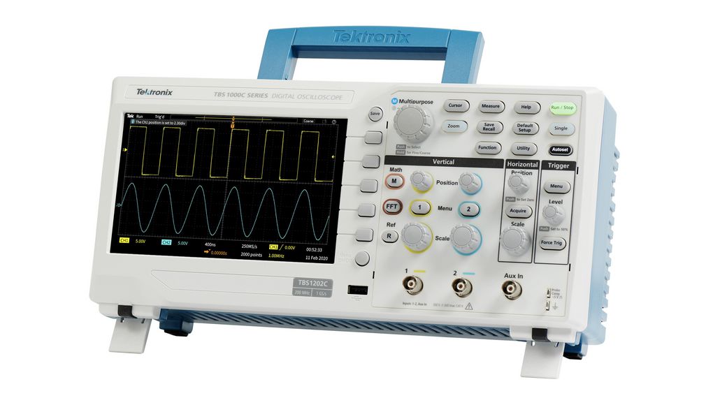 2 Channel Digital Oscilloscopes 200MHz Bandwidth 1gS Bench Oscilloscope