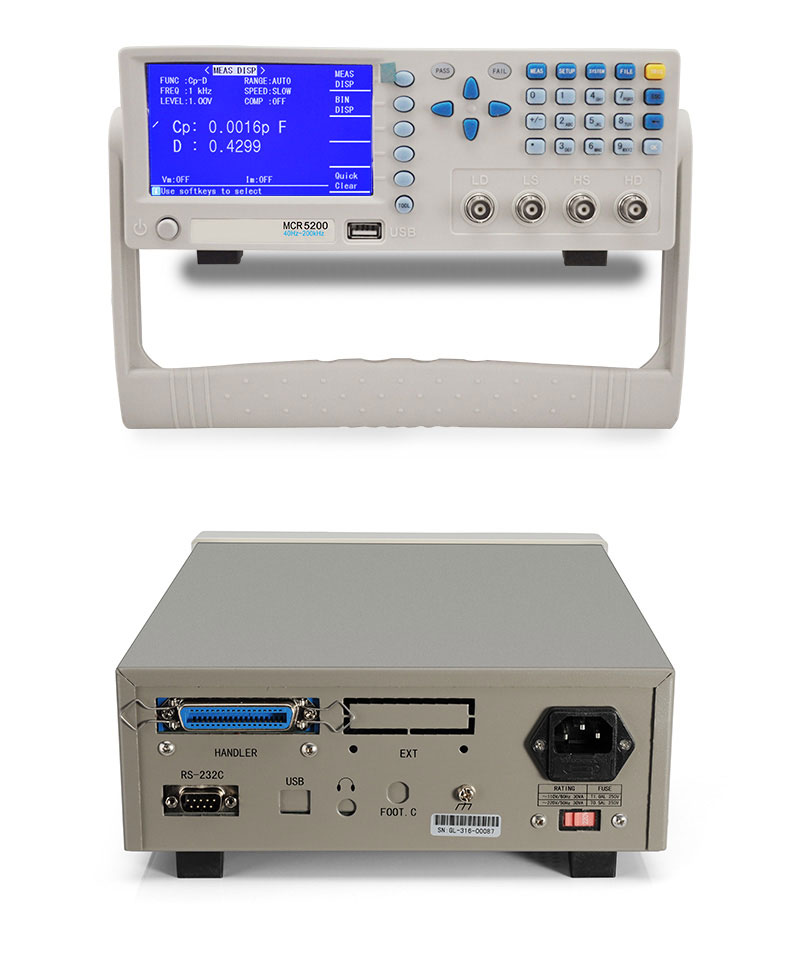 LCD Display China Factory Digital Electric Bridge Tester 40Hz 200KHZ High Frequency Digital LCR Meter