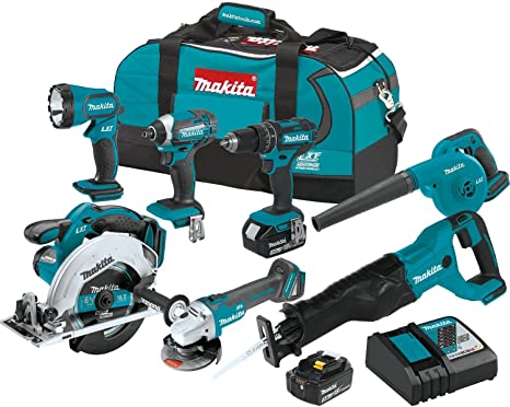 Makita XT706 30Ah 18V LXT LithiumIon Cordless Combo Kit 7 Piece Makita XT706 30Ah 18V LXT LithiumIon Cordless Combo Kit 7 Piece