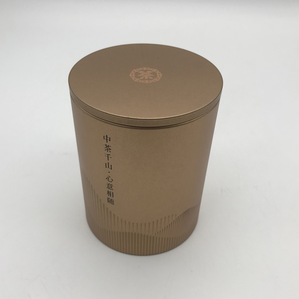 Round Shape High Quality Tea Tin Box with Lid