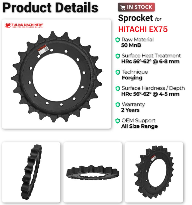 for Hitachi EX75 Drive Sprocket Mini Excavator Undercarriage Parts