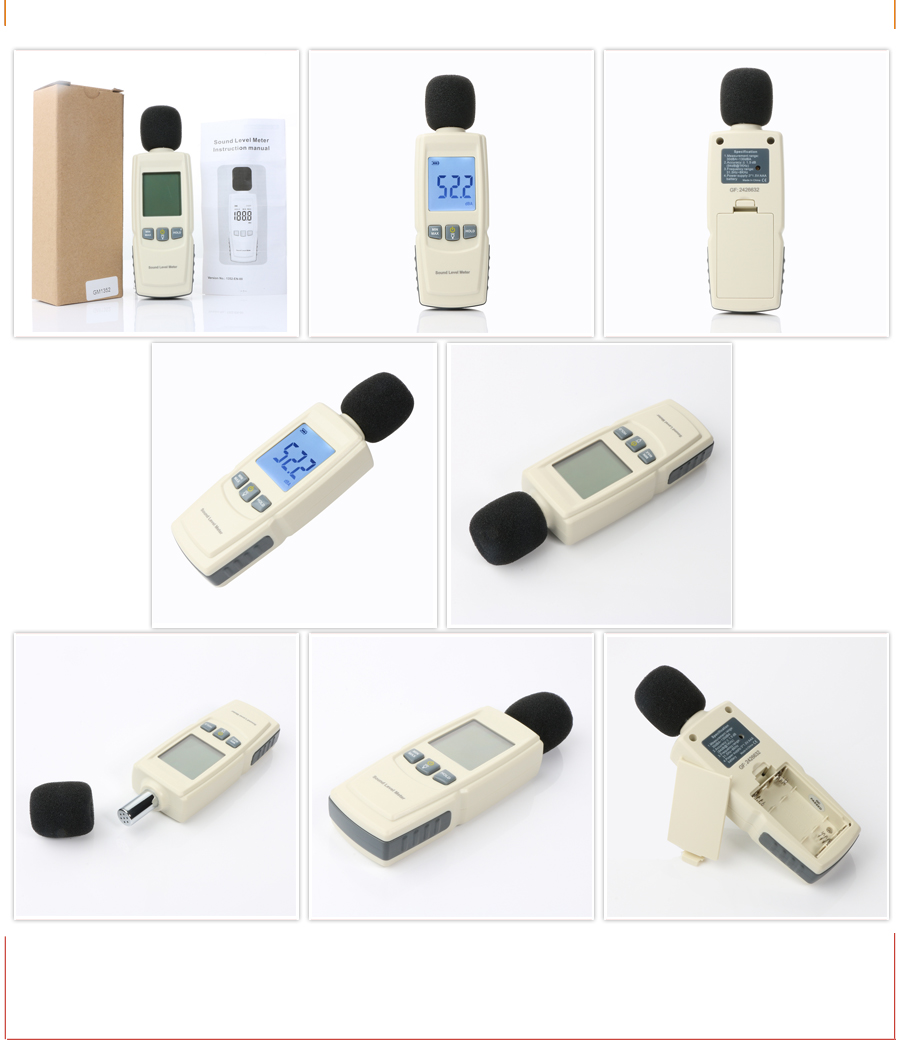 Digital Sound Level Meter Sonometros Noise Audio Level Tester 30130dB Decibels Tester Sound Meter