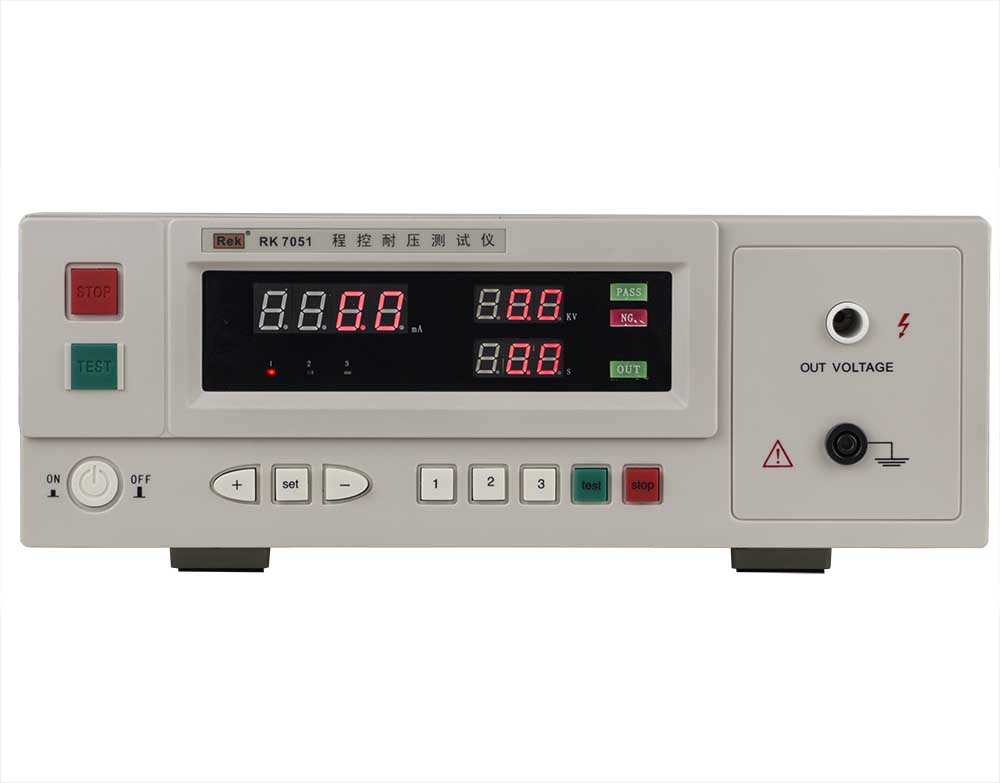 5KV 10mA high precision Single Phase Programmable Withstand Voltage Tester Hipot Tester