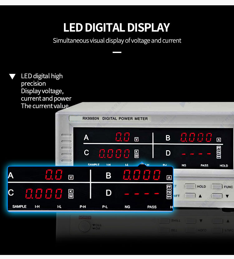 Intelligent Electricity Meter Monitor AC Power Test Electricity Meter Tester Measurement Instrument