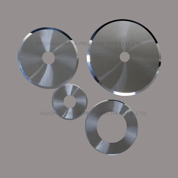 Tungsten steel circular knife for cutting film paper cigarette filter
