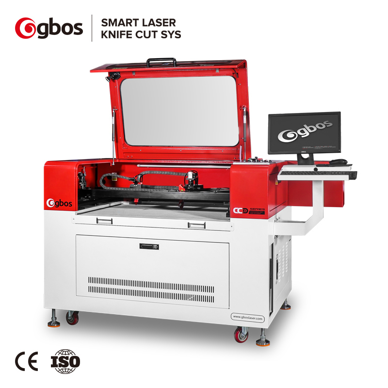 Dual Head Auto Vision Positioning Leather Fabric Embroider Textile Label Cutter CNC CO2 Laser Engraving Cutting