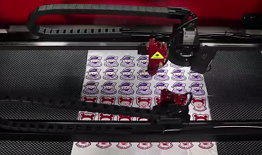 Dual Head Auto Vision Positioning Leather Fabric Embroider Textile Label Cutter CNC CO2 Laser Engraving Cutting