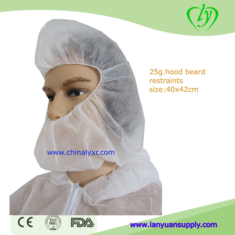 LY White Disposable Surgeons Hood Cover